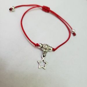 Handmade Adjustable Knots Red Rope